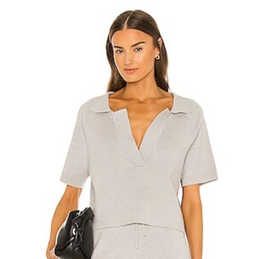 Revolve - Gray cotton/cashmere shirt